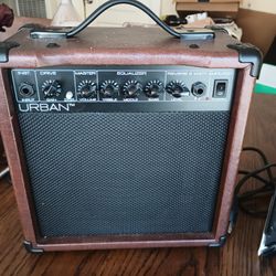 Electric guitar amp and learning disks 