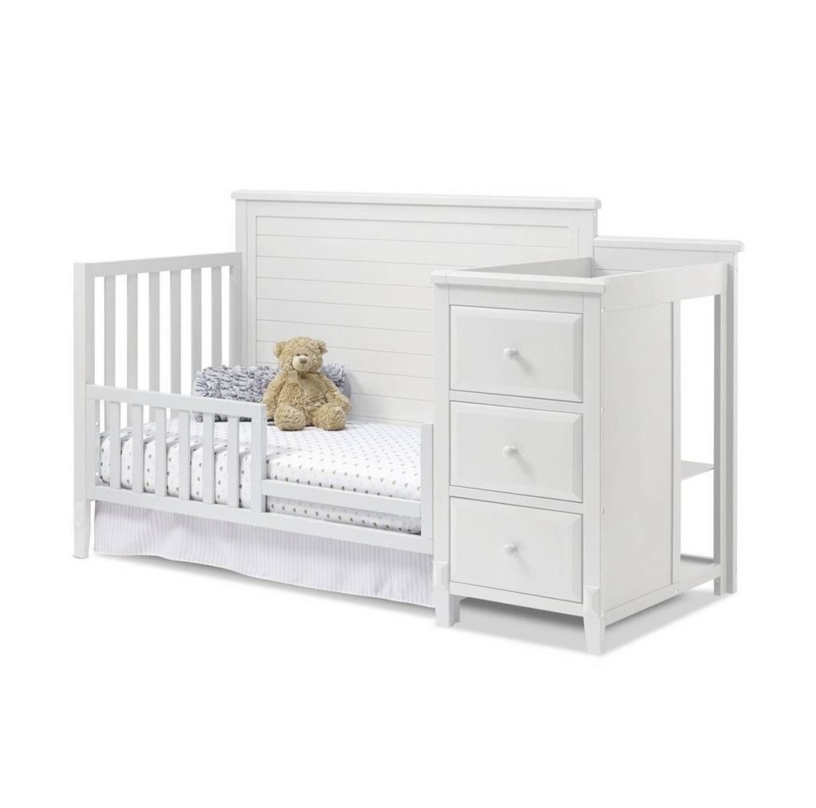 Berkley Crib Changer Panel Crib in White Sorelle Furniture