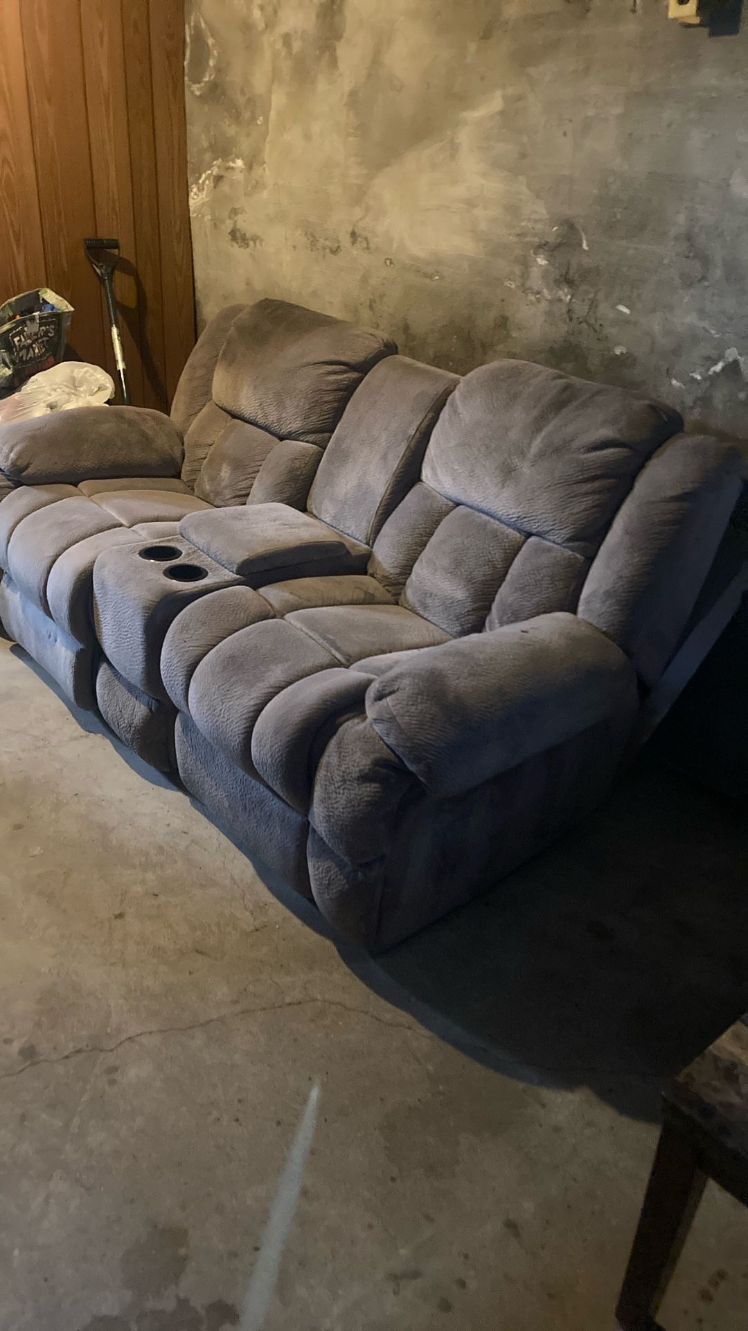 Loveseat Sofa Recliner W/ Coffee Table And End Tables