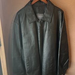 Men’s Covington Leather Jacket XXL 