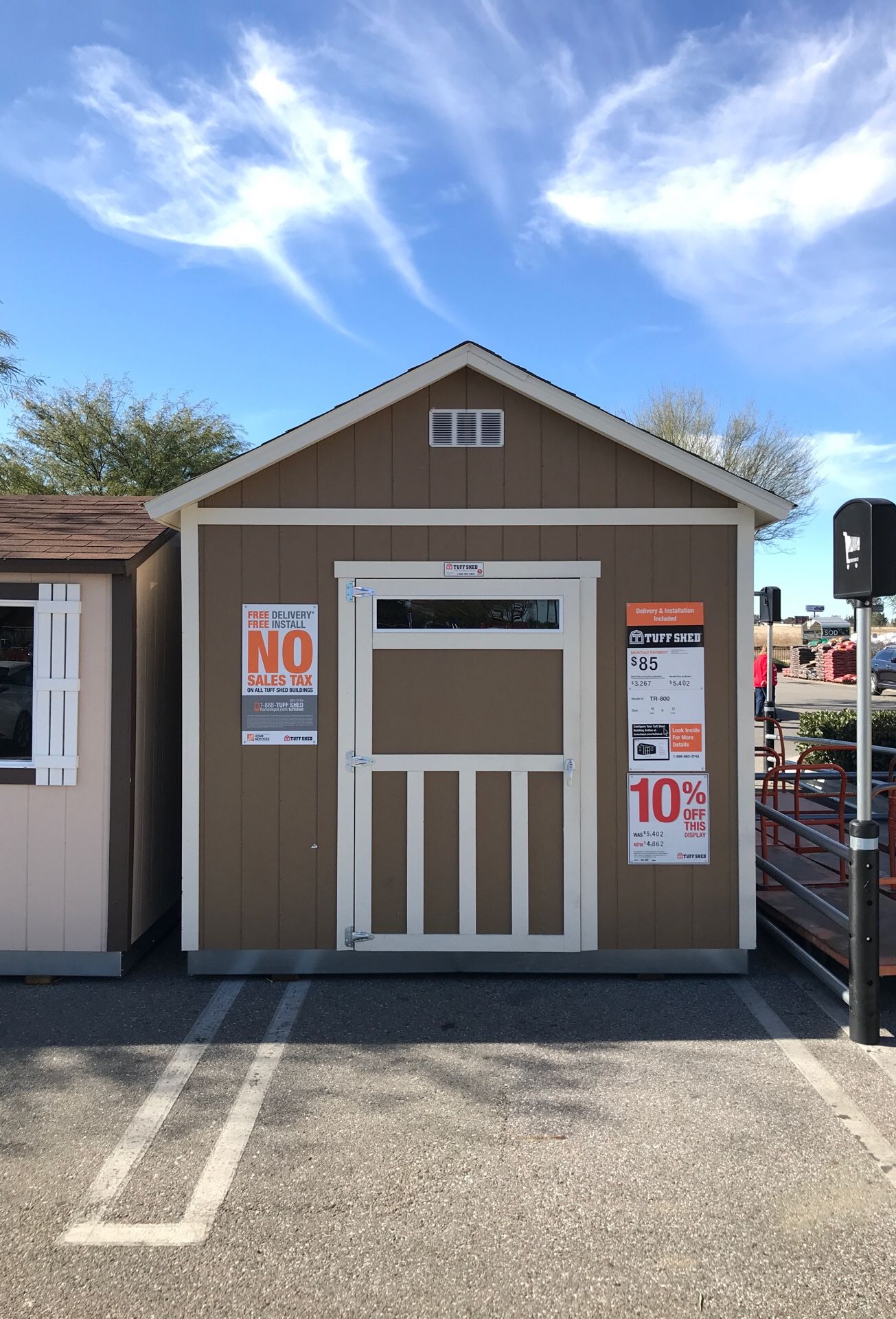 Tuff Shed TR-800 10x12 Was $5,402 Now $4,862