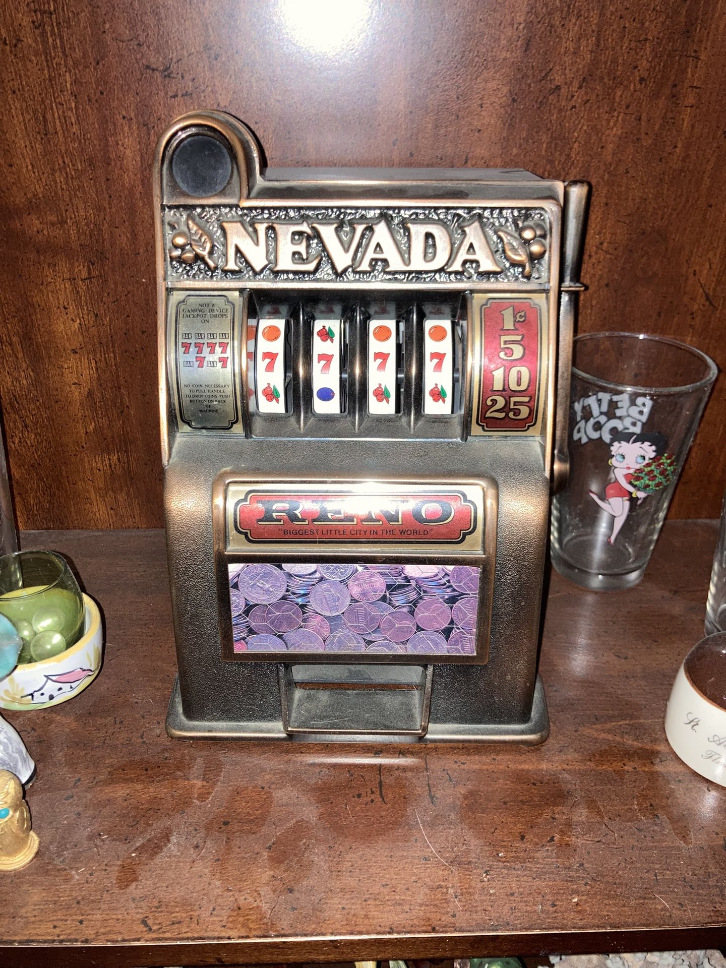 Mini Slot Machine Adult Collector Piggy Bank