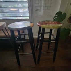 Hand Painted Barstools