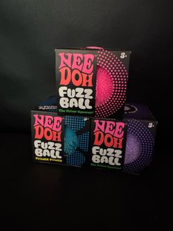 Needoh fuzz ball squishy toys