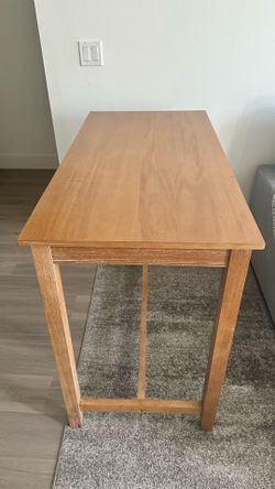 Table 36 inch Tall Wood Counter Height Pub