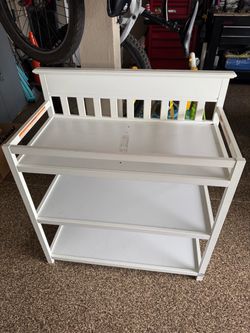 White changing table