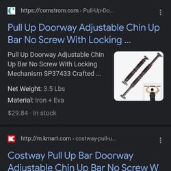 Pull Up Doorway Exercise