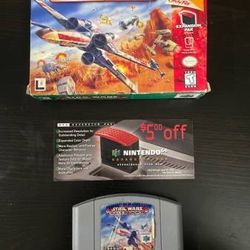 Nintendo 64 Star Wars Roque Squadron Game