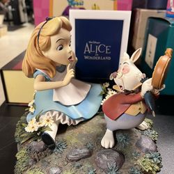 Alice And The White Rabbit Figurine