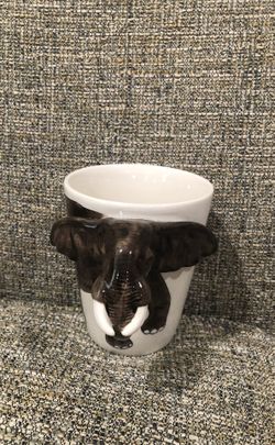 World Market Elephant Coffee Mug
