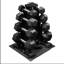 Dumbbells Set With Rack 