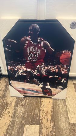 Michael Jordan Bulls #23 Large Canvas Print