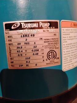 Tsurumi Submersible Water Pump