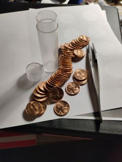 Complete Roll Of 1963-P Uncirculated Pennies For Sale
