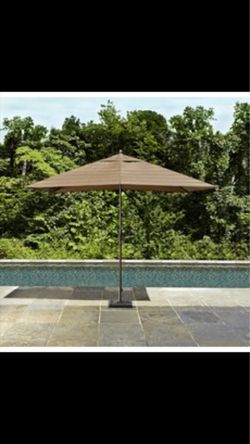 Hampton Bays Outdoor Umbrellas w/base