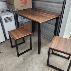 Table and Stool Set
