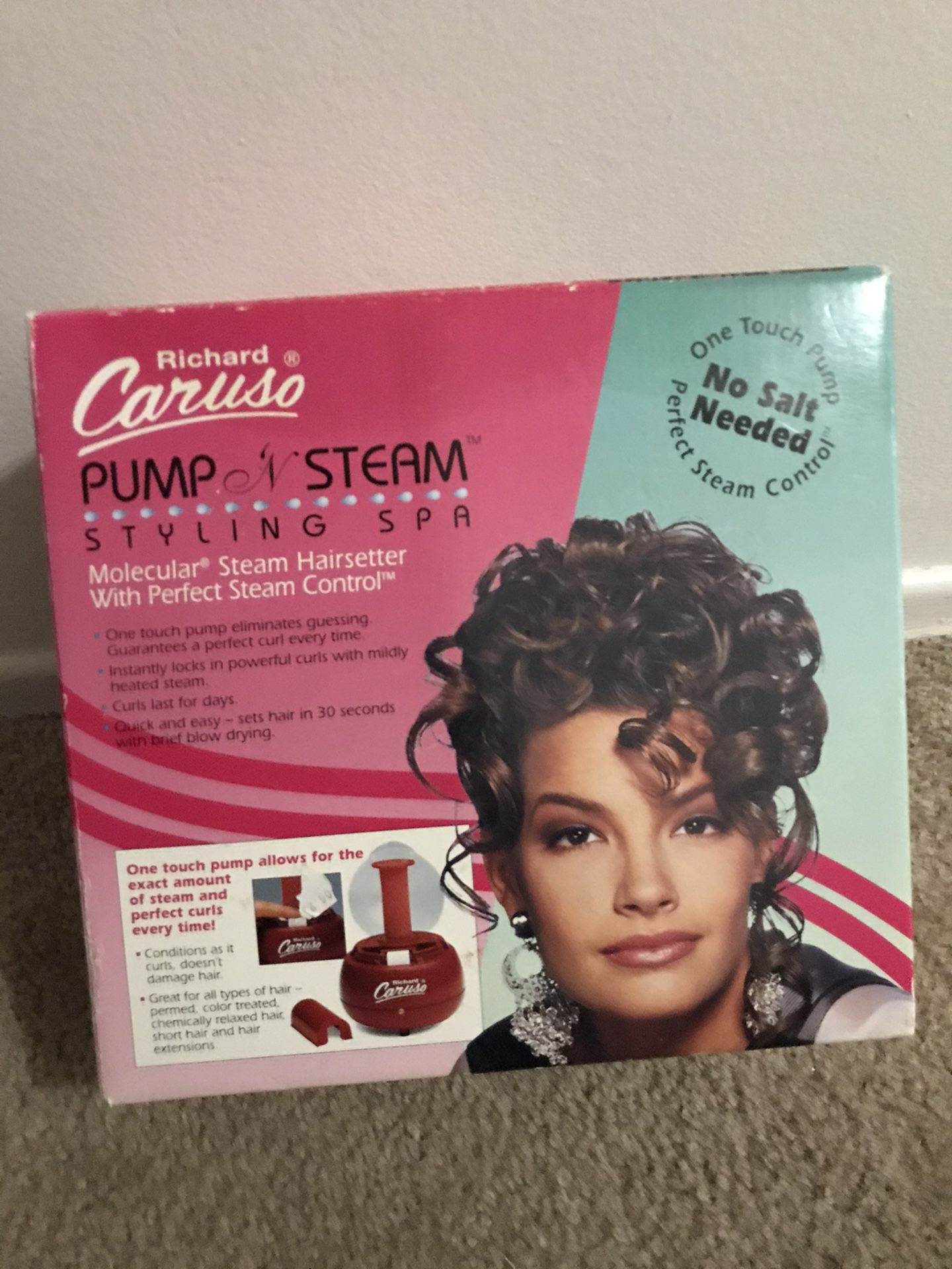 Richard Caruso Pump N Steam Styling Spa Vintage 1995