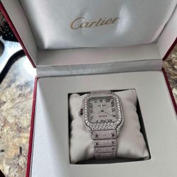 Moissanite Cartier Watch (heavy)