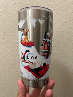 Disney Mickey and Friends Holiday Stainless Steel Travel Tumbler
