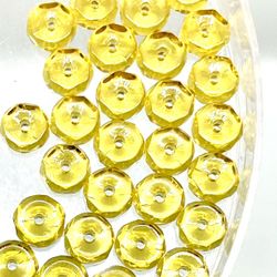 Lot Of 48 Citrine Quartz Beads 