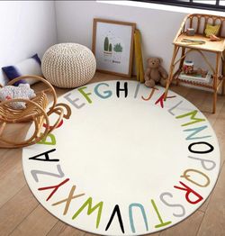 ABC letters area rug