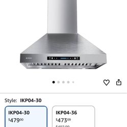 Iktch wall mounted range hood NEW!!!  WITH REMOTE! $175obo