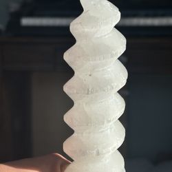 Selenite Spiral Tower 