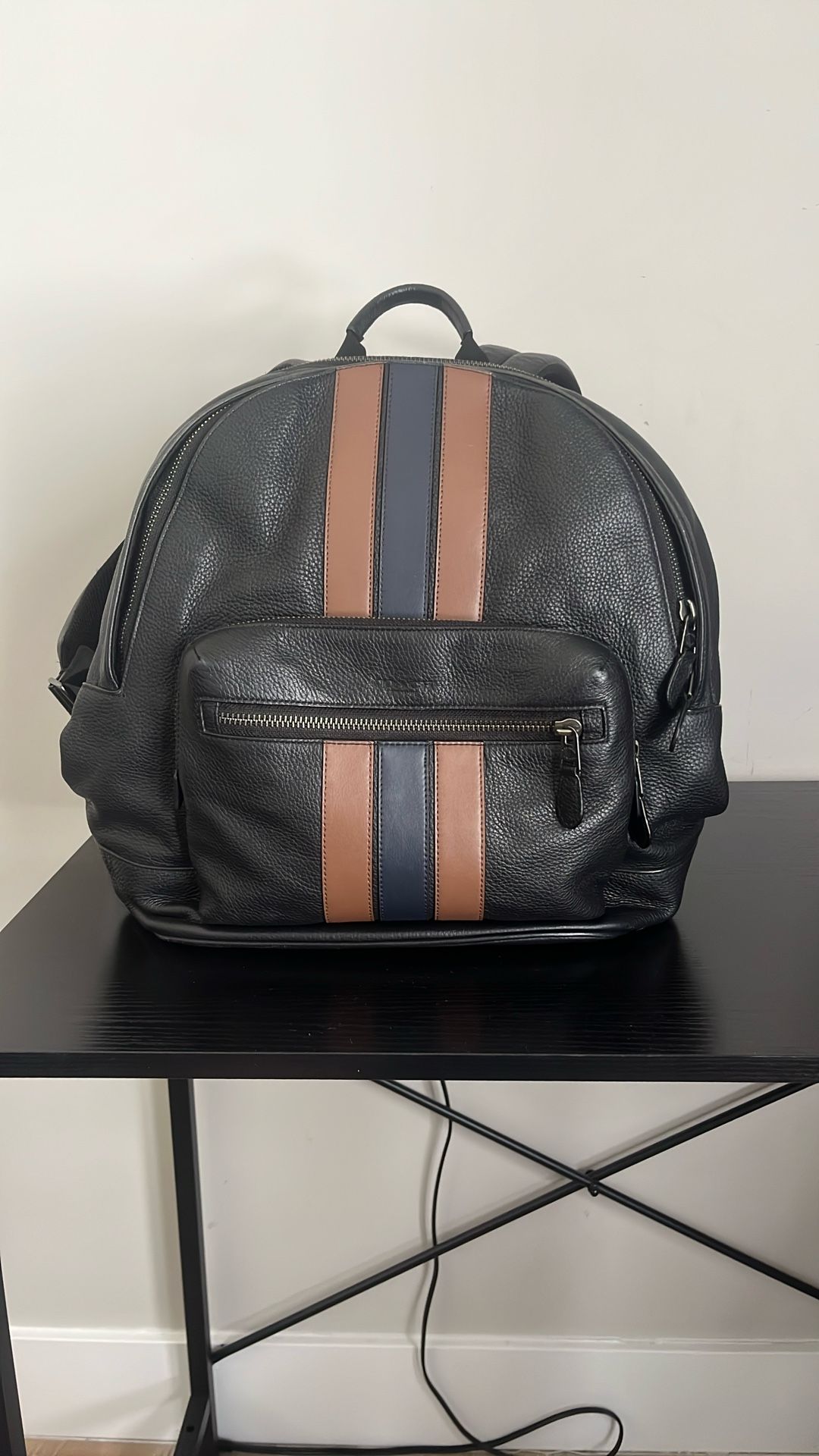 Coach West Backpack With Varsity Stripe
