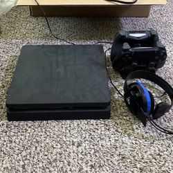 PS4 with Headset And Controllers 