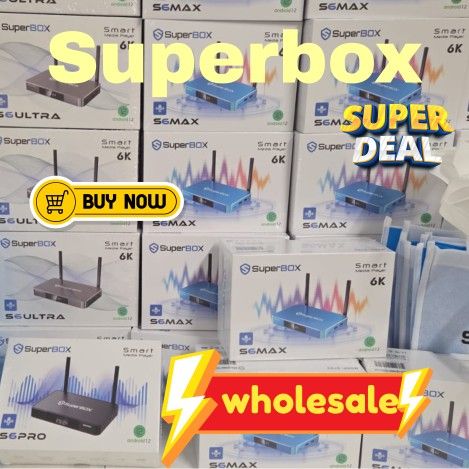 SUPERBOX MAX  TV BOX - BRAND NEW  - AUTHORIZED DEALER  - 1 YEAR WARRANTY ‼ 