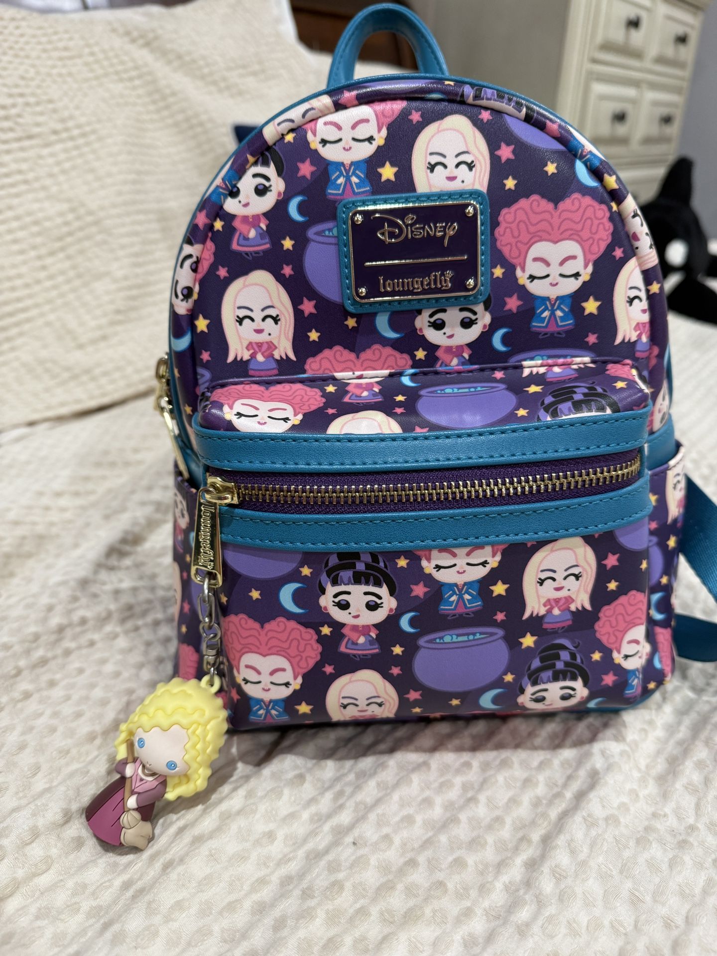 Disney Hocus Pocus Back Pack And Wallet Chibi 