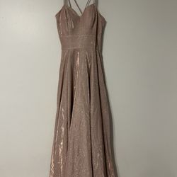Rose Gold Sparkle Dress