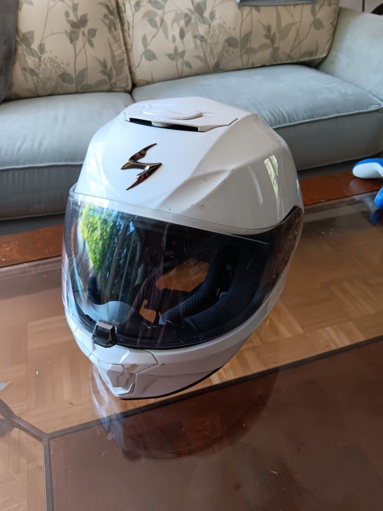 Scorpion EXO-R420 Helmet Size Medium White