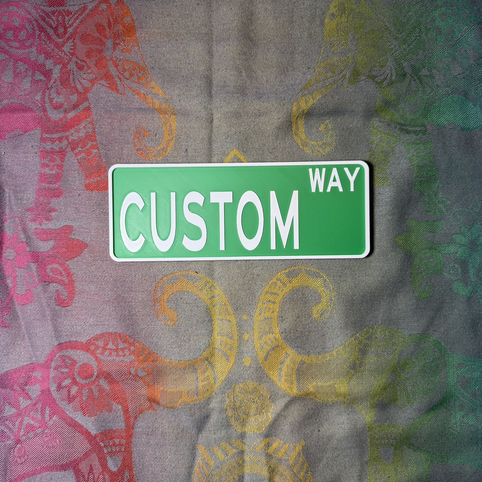 Custom Street Sign Decoration