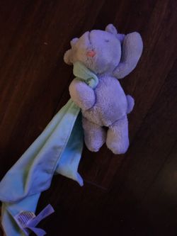 Carters lovey gray mouse plushie rattle