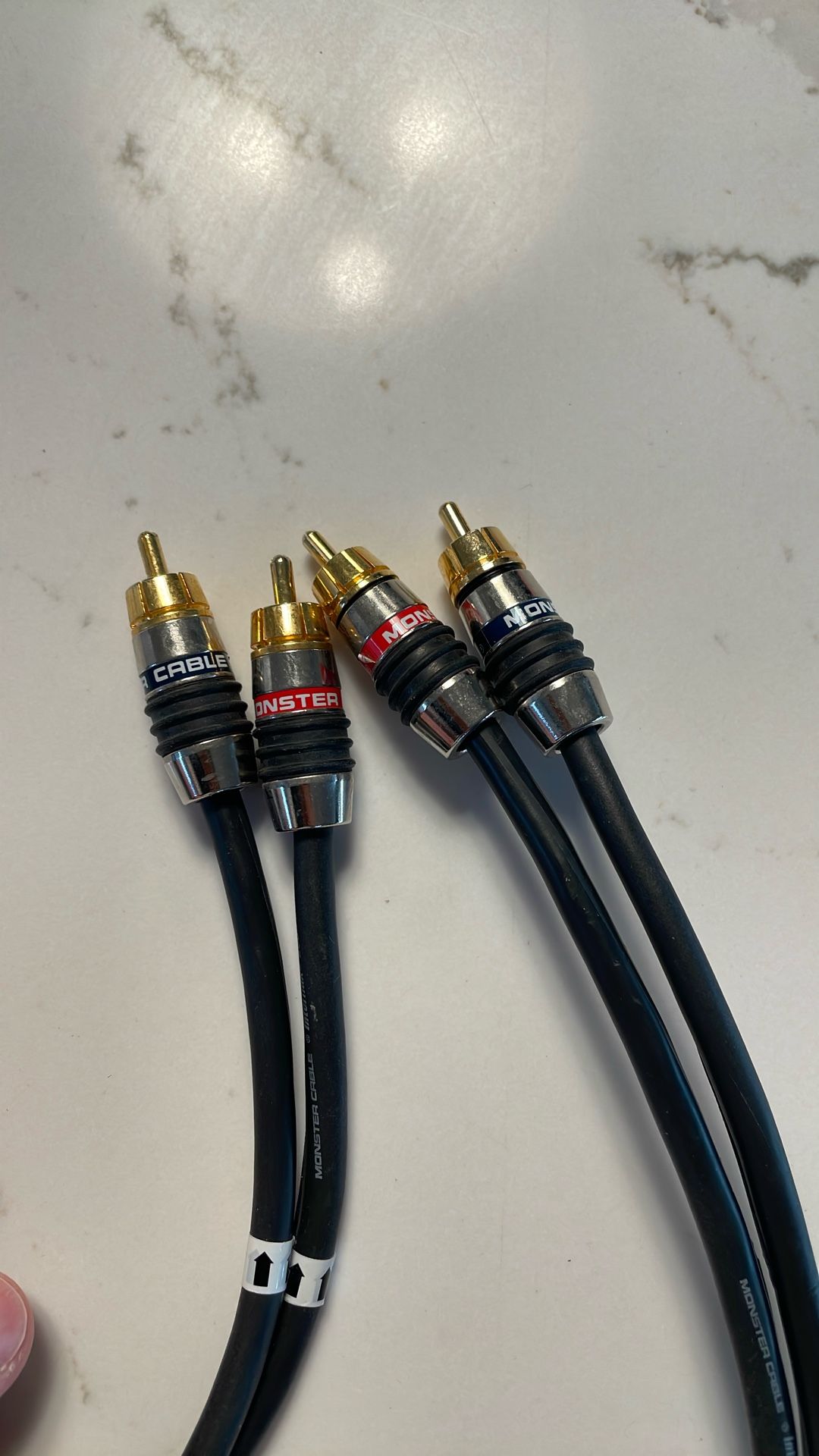 Monster 6ft Audio Cable Double Male To Double Male 