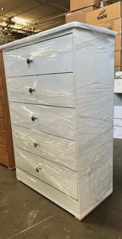5 Drawer white color