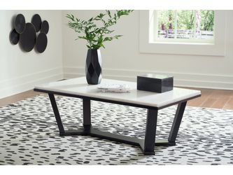 Fostead White/Espresso Coffee Table