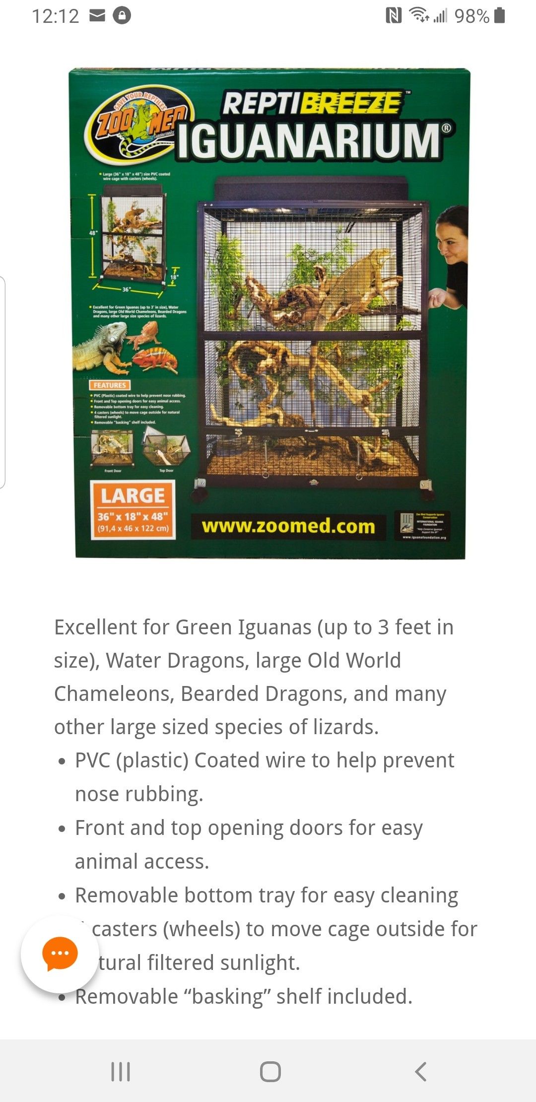 Iguana cage large