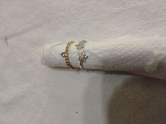 Rhinestone rings both For