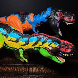Jurassic Park Chaos Effect Thrasher T Rex Mattel Jurassic World