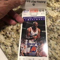 Book Of Unused 1996 Phoenix Suns Playoff Ticket
