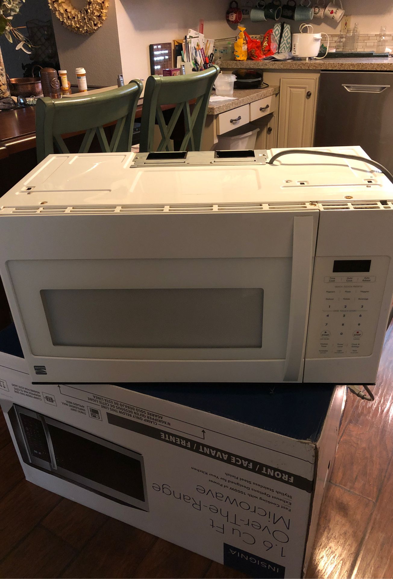 Kenmore over range microwave model 790