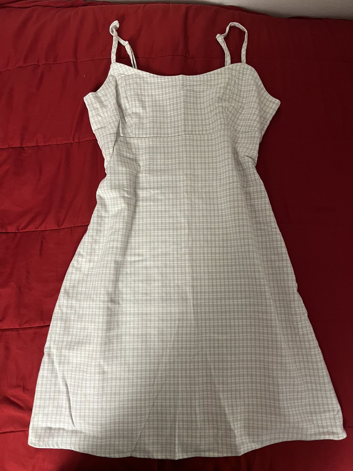 Brandy Melville Cream Sleeveless Spaghetti Strap Sundress