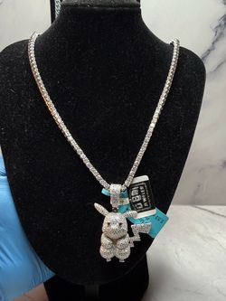 VVS D Moissanite Tennis Chain w/ Pendant
