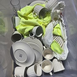 Box Full Of New Dishes