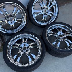 5x114.3 Chrome Rims 20 Inch