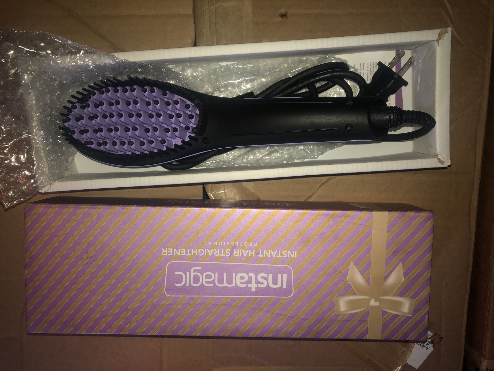 Instamagic hair top straightener brush