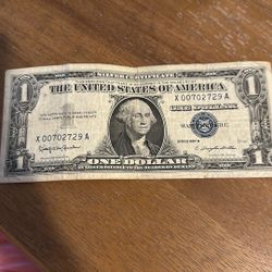 One Dollar Bill From 1957