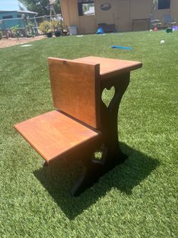 Vintage Doll School Desk-Decor-Plant Stand